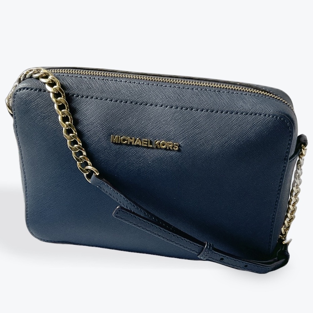 Michael Kors Blue Jet Set Crossbody Bag